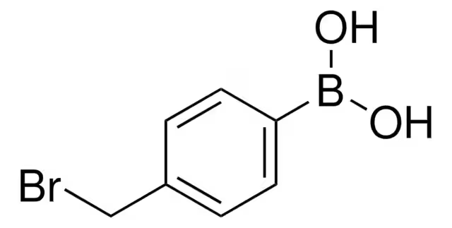 4-(Bromomethyl)phenylboronic acid structure, CAS 68162-47-0
