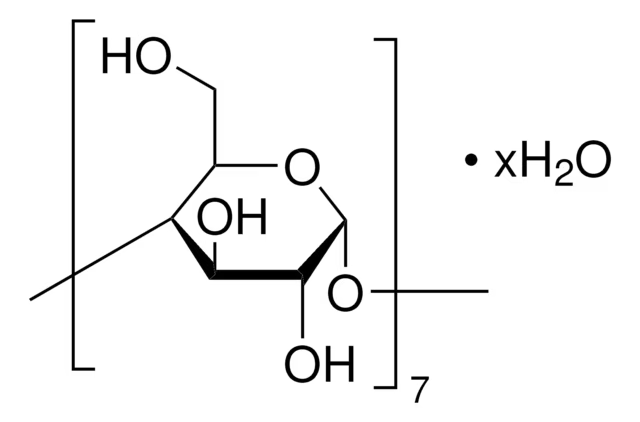 beta-Cyclodextrin hydrate structure, CAS 68168-23-0