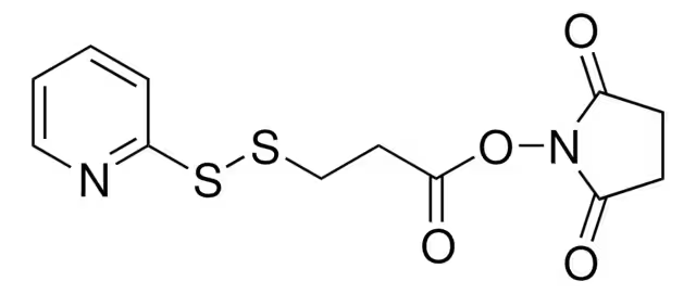 3-(2-Pyridyldithio)propionic acid N-hydroxysuccinimide ester structure, CAS 68181-17-9