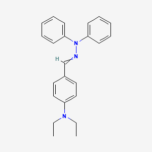 4-(Diethylamino)benzaldehyde-1,1-diphenylhydrazone structure, CAS 68189-23-1
