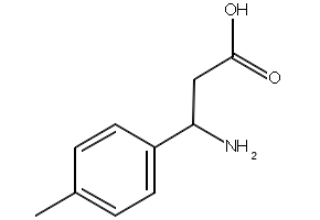 3-Amino-3-(4-methylphenyl)propionic acid structure, CAS 68208-18-4