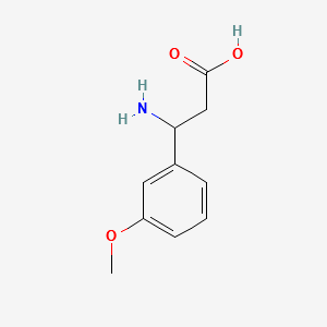 3-Amino-3-(3-methoxyphenyl)propionic acid structure, CAS 68208-19-5