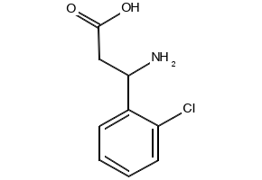 3-Amino-3-(2-chlorophenyl)propionic acid structure, CAS 68208-20-8