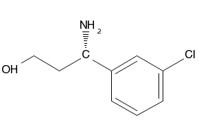 3-Amino-3-(3-chlorophenyl)propan-1-ol structure, CAS 68208-25-3