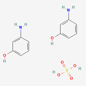 3-Aminophenol hemisulfate structure, CAS 68239-81-6
