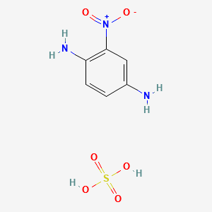 2-Nitro-1,4-benzenediamine sulfate structure, CAS 68239-83-8