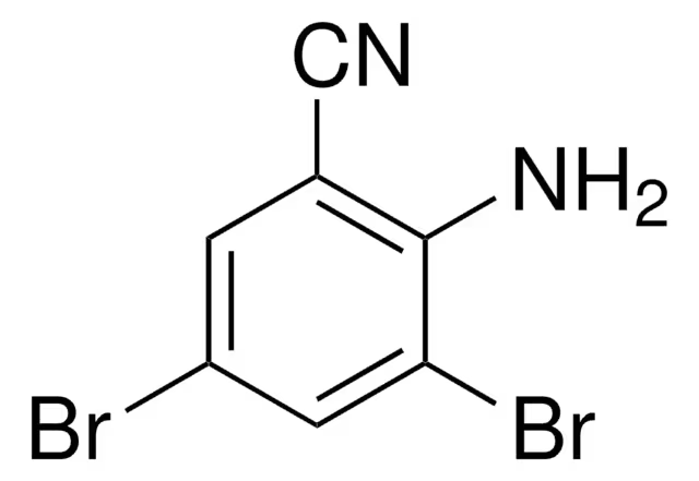 2-Amino-3,5-dibromobenzonitrile structure, CAS 68385-95-5