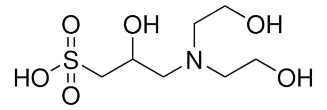 3-[N,N-Bis(2-hydroxyethyl)amino]-2-hydroxy-1-propanesulfonic acid structure, CAS 68399-80-4
