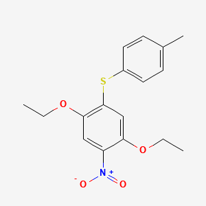2,5-Diethoxy-4-((4-methylphenyl)thio)nitrobenzene structure, CAS 68400-47-5