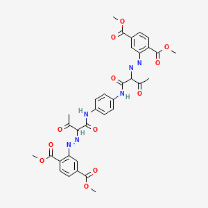 Pigment Yellow 155 structure, CAS 68516-73-4