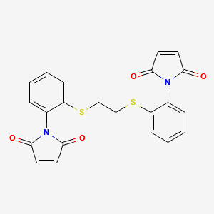 1,1'-(Ethylenebis(thio-2,1-phenylene))bis-1H-pyrrole-2,5-dione structure, CAS 68555-54-4