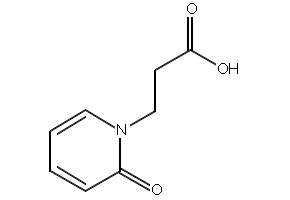 2-Oxo-1(2H)-pyridinepropanoic acid structure, CAS 68634-48-0