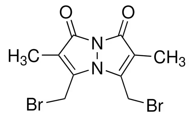 Dibromobimane structure, CAS 68654-25-1