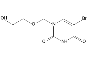 1-(2-Hydroxyethoxy)methyl-5-methyluracil structure, CAS 68724-11-8