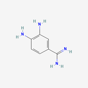 3,4-Diaminobenzenecarboximidamide structure, CAS 68827-43-0