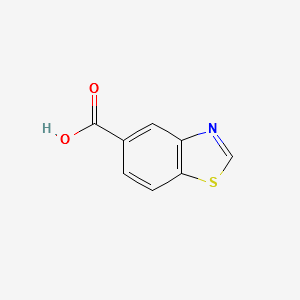 Benzothiazole-5-carboxylic acid structure, CAS 68867-17-4