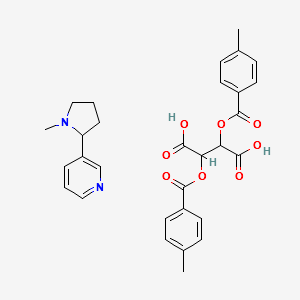 (+)-Nicotine (+)-di-p-toluoyltartrate salt structure, CAS 68935-27-3
