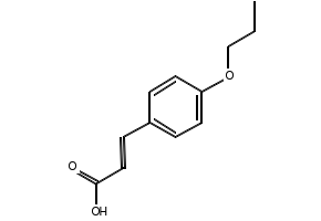 4-Propoxycinnamic acid structure, CAS 69033-81-4
