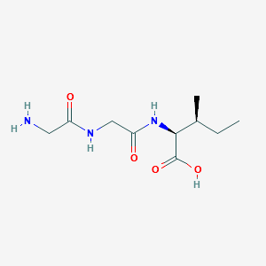 Glycylglycyl-L-isoleucine structure, CAS 69242-40-6