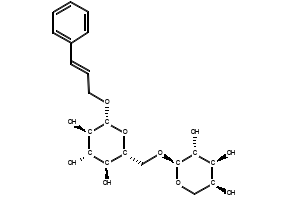 3-Phenyl-2-propenyl beta-D-glucopyranoside structure, CAS 69306-80-5