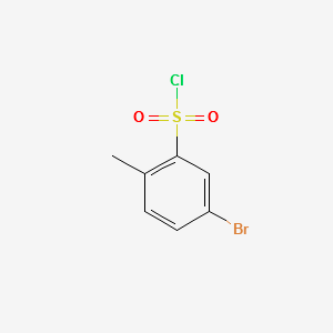 5-Bromo-2-methylbenzenesulfonyl chloride structure, CAS 69321-56-8