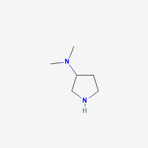 3-(Dimethylamino)pyrrolidine structure, CAS 69478-75-7