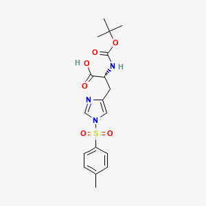 N-Boc-N'-tosyl-D-histidine structure, CAS 69541-68-0