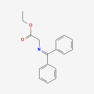 Ethyl N-(diphenylmethylene)glycinate structure, CAS 69555-14-2