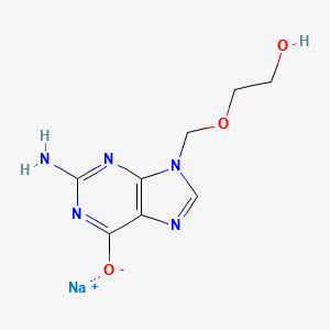 Aciclovir sodium structure, CAS 69657-51-8