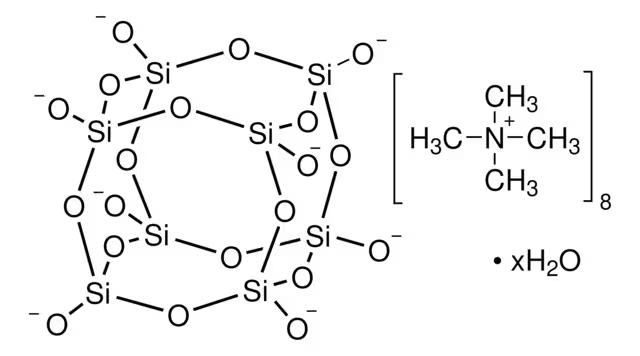 Oktakis(tetramethylammonium)-T8-silisesquioxane structure, CAS 69667-29-4