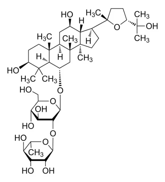 Pseudoginsenoside F11 structure, CAS 69884-00-0