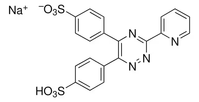 Ferrozine mono-sodium salt hydrate structure, CAS 69898-45-9