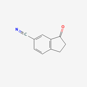 6-Cyano-1-indanone structure, CAS 69975-66-2