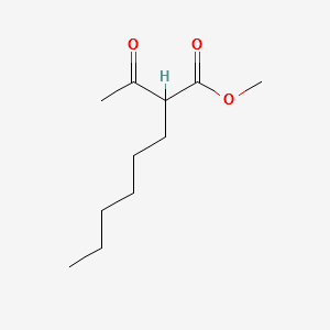 Methyl 2-hexylacetoacetate structure, CAS 70203-04-2