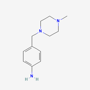 4-[(4-Methylpiperazin-1-yl)methyl]aniline structure, CAS 70261-82-4