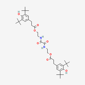 (1,2-Dioxoethylene)bis(iminoethylene) bis(3-(3,5-di-tert-butyl-4-hydroxyphenyl)propionate) structure, CAS 70331-94-1