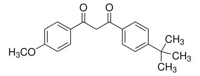 Avobenzone structure, CAS 70356-09-1