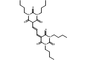 Bis(1,3-dibutylbarbituric acid)trimethine oxonol structure, CAS 70363-83-6