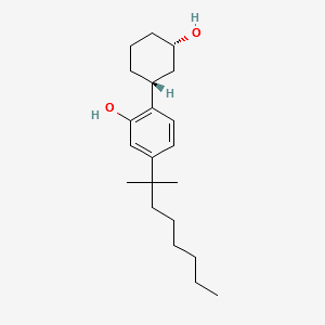rel-5-(1,1-Dimethylheptyl)-2-[(1R,3S)-3-hydroxycyclohexyl]phenol structure, CAS 70434-82-1