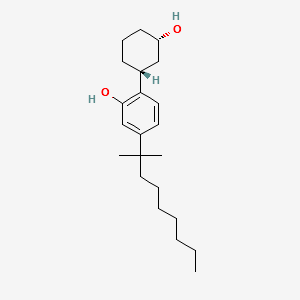 rel-5-(1,1-Dimethyloctyl)-2-[(1R,3S)-3-hydroxycyclohexyl]phenol structure, CAS 70434-92-3