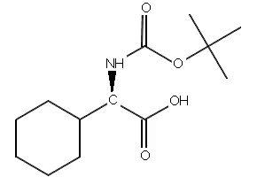 Boc-alpha-Cyclohexyl-D-glycine structure, CAS 70491-05-3