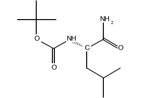 Boc-L-leucine amide structure, CAS 70533-96-9