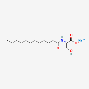 Sodium N-dodecanoyl-L-serinate structure, CAS 70609-64-2