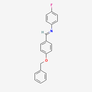 N-(4-(Benzyloxy)benzylidene)-4-fluoroaniline structure, CAS 70627-52-0