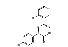 2-(4-Hydroxy-6-methylnicotinamido)-2-(4-hydroxyphenyl)acetic acid structure, CAS 70785-61-4
