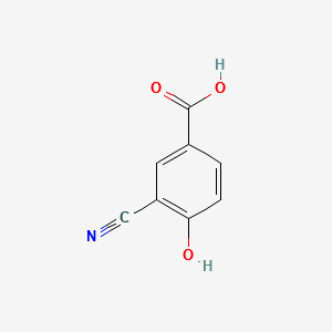 3-Cyano-4-hydroxybenzoic acid structure, CAS 70829-28-6