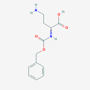 N-alpha-Cbz-D-2-4-diaminobutanoic acid structure, CAS 70882-66-5