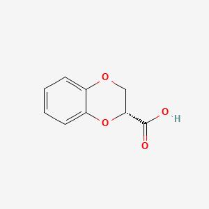 (R)-1,4-Benzodioxane-2-carboxylic acid structure, CAS 70918-53-5