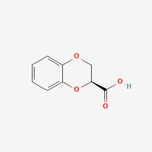 (S)-1,4-Benzodioxane-2-carboxylic acid structure, CAS 70918-54-6