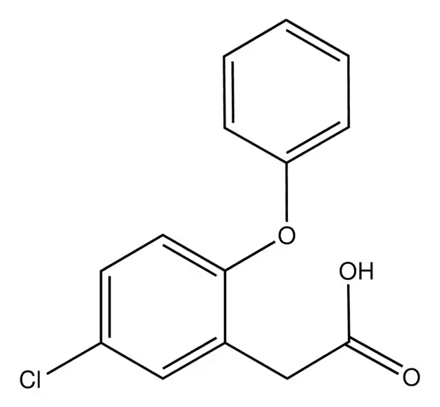2-(5-Chloro-2-phenoxyphenyl)acetic acid structure, CAS 70958-20-2